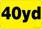 5 x 7" 40 Yard Roll-Off Container Decal