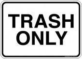 5 x 7" Trash Only Recycling Sticker Decal
