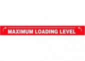 Maximum Loading Level Decal