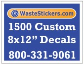 1500 Custom Vinyl Decals 8 x 12 Inches