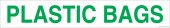 3 x 18" Plastic Bags. Recycling Container Decal