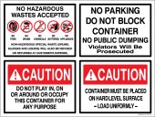 Multi Message Rolloff Container Decal