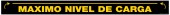 3 x 36" Maximo Nivel De Carga.  Spanish Maximum Loading Level Container Decal (Black).