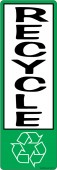 4 x 12" Vertical Recycle Sticker Decal
