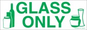 3 x 8.5" Glass Only Recycle Sticker
