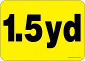 5 x 7" 1.5 Yard Container Decal