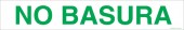 3 x 18" No Basura Sticker