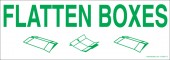 3 x 8.5" Flatten Boxes Recycling Decal