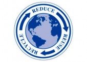 3" Circle Reduce Reuse Recycle Stickers