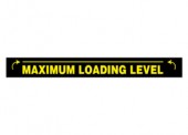 3 x 36" Maximum Loading Level (Black). Recycling Decal