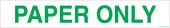 3 x 18" Paper Only. Recycling Container Decal